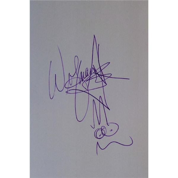 Wolfman Jack signed slip