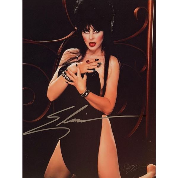Elvira signed photo