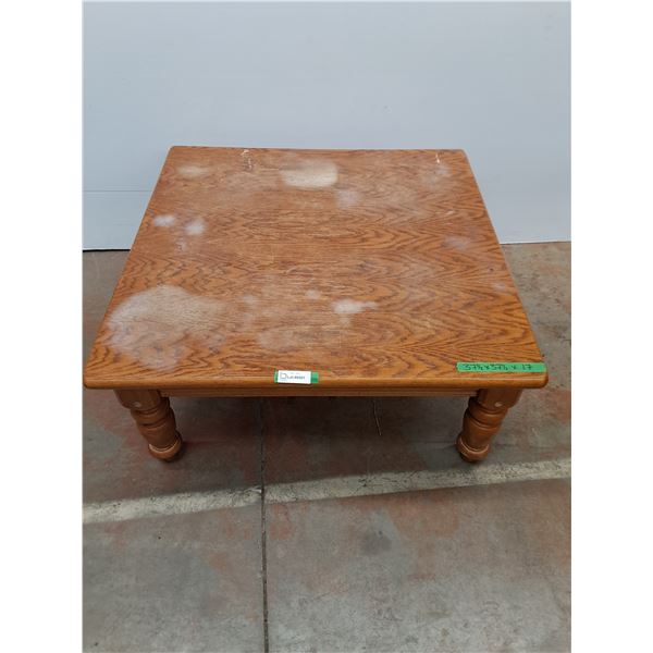 * Wooden Coffee Table - Needs Refinish - As is - Cannot Ship