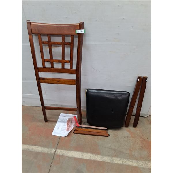 * "Holland House" Unassembled Wooden Dining Chair - Seat is Damaged - Pickup Only