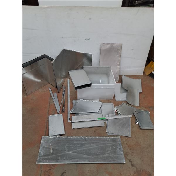 * Assorted Sheet Metal Duct Work, Tote - Cannot Ship
