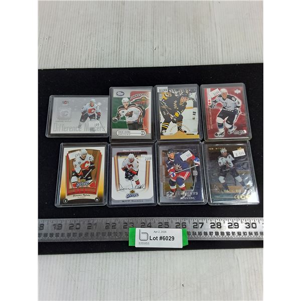 (8) Assorted NHL Cards (Wayne Gretzky, Jarome Iginla, Brent Burns, Ron Francis) - Unauthenticated
