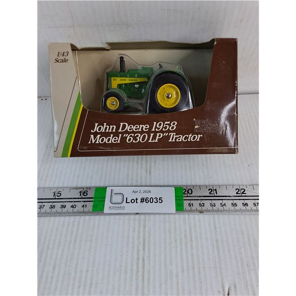 1:43 1958 John Deere Model "630LP" Tractor (NIB)