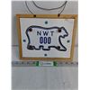 Image 1 : Sample N.W.T. Motorcycle Plate on 10"x8" Board