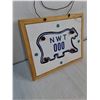 Image 2 : Sample N.W.T. Motorcycle Plate on 10"x8" Board