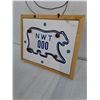 Image 3 : Sample N.W.T. Motorcycle Plate on 10"x8" Board
