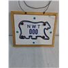 Image 4 : Sample N.W.T. Motorcycle Plate on 10"x8" Board