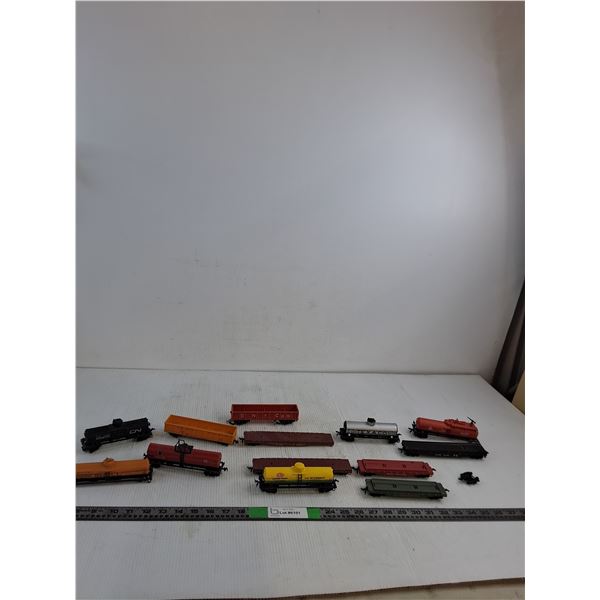 Variety of Toy Plastic Rail Cars