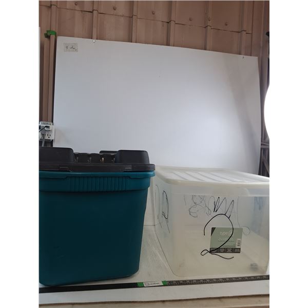 *(2) Storage Totes Up To 23"x17"x18" ( as is, cannot ship)
