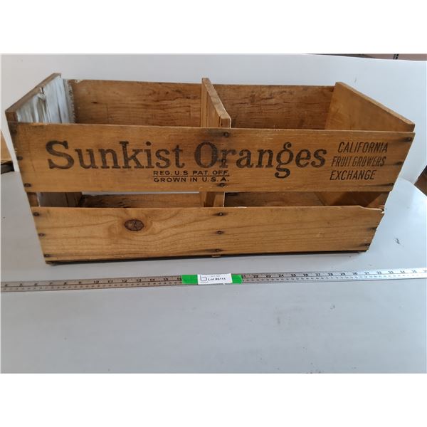Wooden Storage Crate 26"x12"x12" ( cannot ship, as is)
