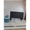 Image 1 : Water Cooler Jug, Tupperware Containers with Lids