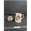 Image 1 : Vintage Sugar Bowl & Creamer Set