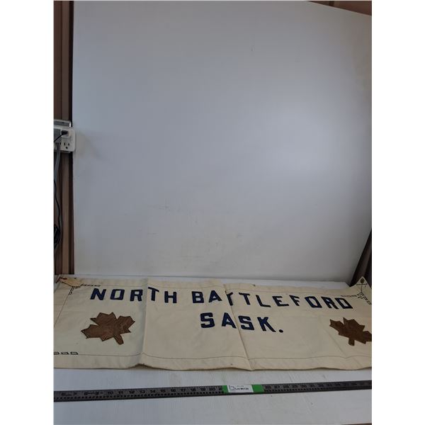 North Battleford Canvas Weather Front For Truck 50"x18.5" ( as is)