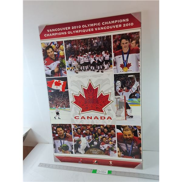 * Vancouver 2010 Olympic Champions Photo Collage Board 33.75" x 22.25"- Cannot Ship