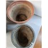 Image 2 : *(4) Planters- Concrete & Plastic Up to 16.25"- Cannot Ship