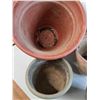 Image 3 : *(4) Planters- Concrete & Plastic Up to 16.25"- Cannot Ship