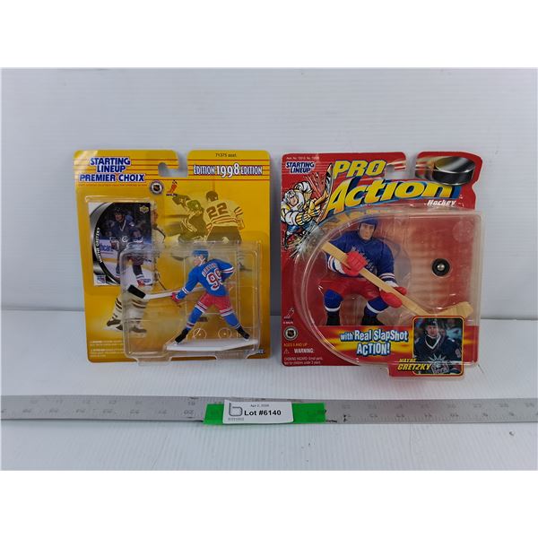 (2) Wayne Gretzky Starting Lineup Figurines- Sealed