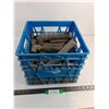 Image 1 : Milk Crate of Assorted Metal Pipe Pieces - Cannot Ship