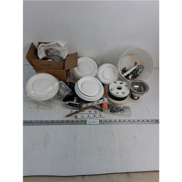 Barometric Draft Control,(4) Plastic Well Seals,(1) Well Seal Cap,Misc. as pictured