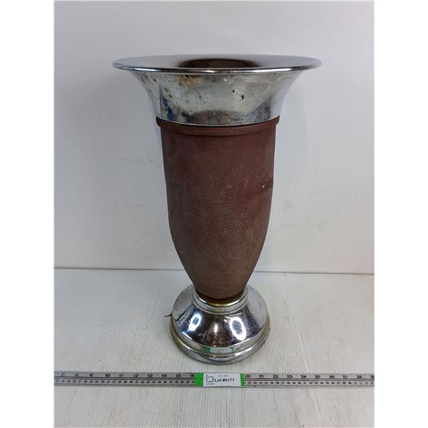 *Vintage Metal Ashtray 21" Tall - PICK UP