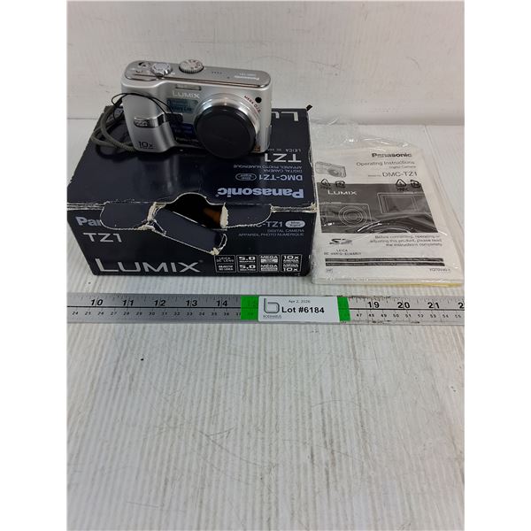 Panasonic Lumix DMC-TZ Digital Camera with all Accessories-untested