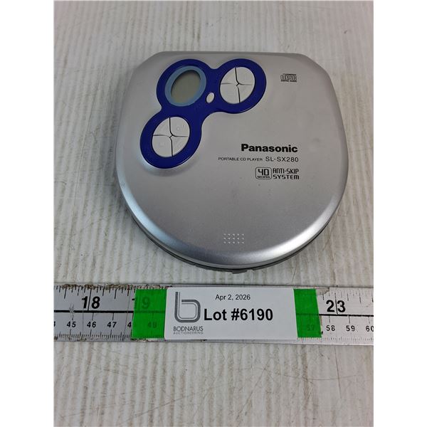 Panasonic Portable Personal CD Player SL-SX280 Anti-Skip-untested-as is