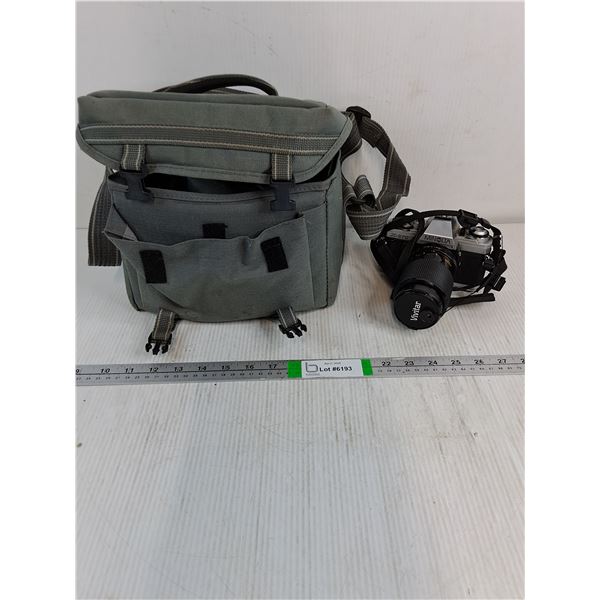 Minolta X-370n 35mm Slr Film Camera with some Accessories-untested-as is