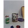 Image 2 : (2) Jars, Plastic Poker Chips, Rummoli