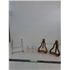 Image 1 : (4) Book Stands- Wooden & Wire