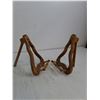Image 3 : (4) Book Stands- Wooden & Wire