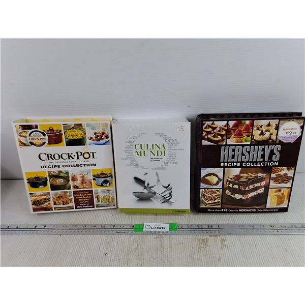 Cookbooks - Crock Pot, Culina Mundi, Hersheys Recipe Collection