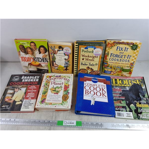 Assorted Cookbooks & Horse Illustrated Magazines