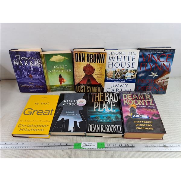 Assorted Books - Dan Brown, Dean R. Koontz, Vince Flynn, Misc