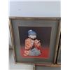 Image 2 : (3) Wood Framed East Asian Wall Art Prints 18" x 16" - Pick Up Preferred