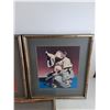 Image 3 : (3) Wood Framed East Asian Wall Art Prints 18" x 16" - Pick Up Preferred