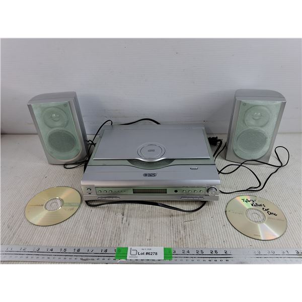 IGS Digital Tuning System, (2) Speakers & (2) CDs - Powers On, As Is - PICK UP