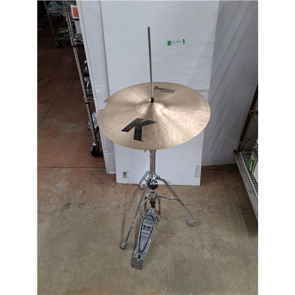 *DarkCrash Cymbal on a Cymbal Stand w/Bass Drum Pedal - PICKUP ONLY, SOME DAMAGE
