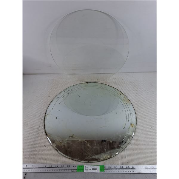 20" Wall Mirror, Round Glass 18" - PICK UP