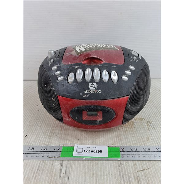 Audiovox CD Player/Radio - As Is