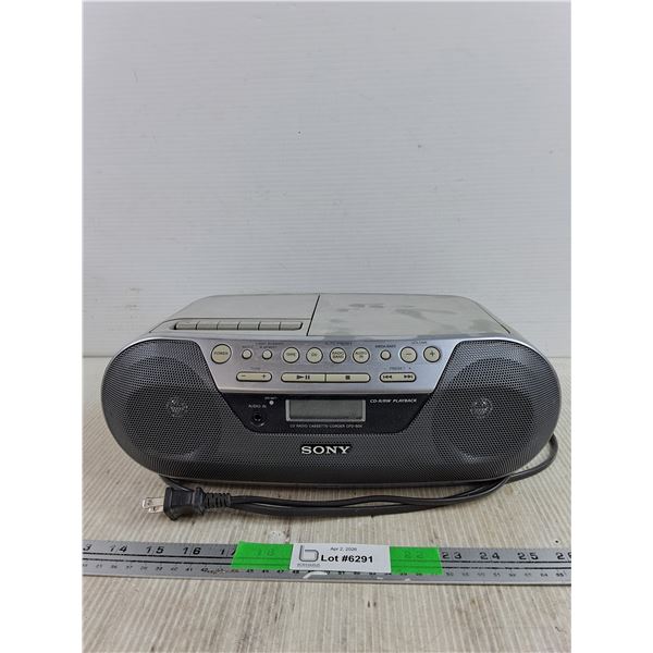 Sony CD Radio Cassette Corder - Powers On, As Is
