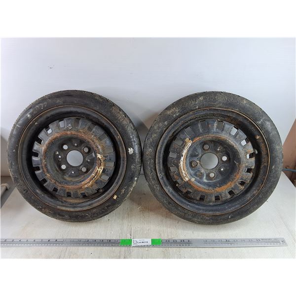 (2) T105/80D13 Spare Wheels - PICK UP ONLY