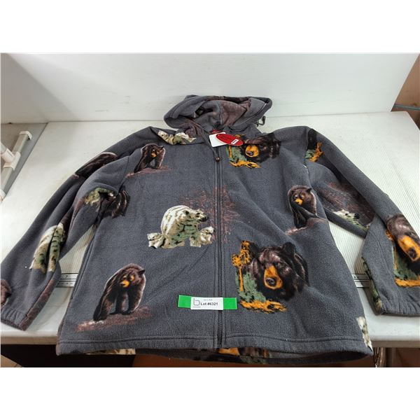 Authentic Wildlife Fleece Hooded Jacket - Size L