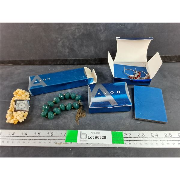 Avon Quartz Watch, Bracelet & Earrings
