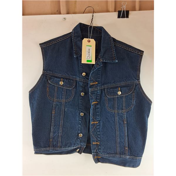 *President Stone Denim Vest - Size M - L