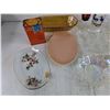 Image 2 : Vintage Ceramic Tea Cups, Plates, Saucers, Blue Ribbon Ground Cinnamon Tin, Cups, Misc