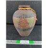 Image 1 : Hand Painted Pottery Vase 9"