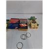 Image 3 : (5) Dictionaries/Thesaurus, Religious Post Cards, Sylvania Light Bulb, Misc