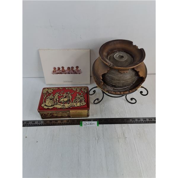 Indoor Water Feature - Missing Pump, Callard & Bows Tin, Anne Geddes 8" x 10" MDF Wall Decor