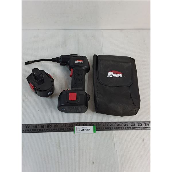 Cordless "Air Hawk Pro" Inflator w/Accessories & Tote - Untested, As is