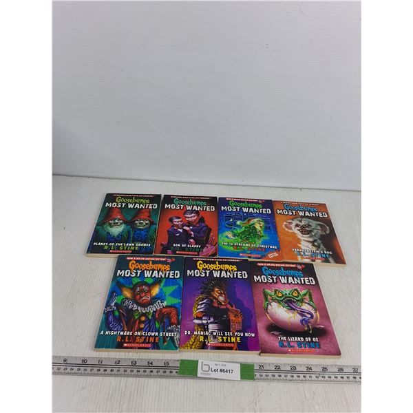 (7) "Goosebumps Most Wanted"  Books